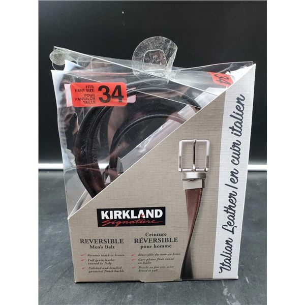 Kirkland Italian Leather Belt-Reversible (size 34)