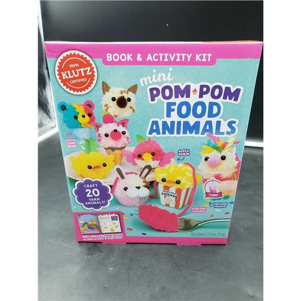 Mini Pom Pom Food Animals