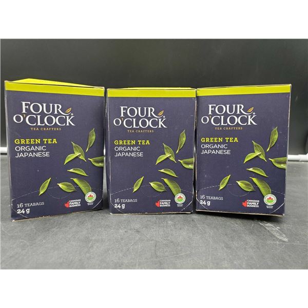 Four o'Clock Green Tea Organic Japanese (3 x 16 Tea Bags)