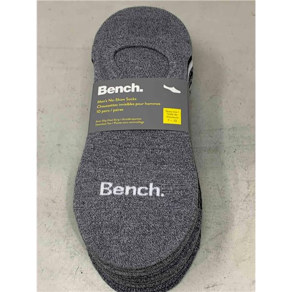 Bench Men's No-Show Socks (10 Pairs- Size 7-13)