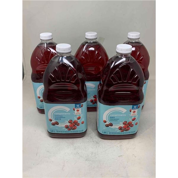 Compliments Diet Cranberry Cocktail (5 x 1.89L)