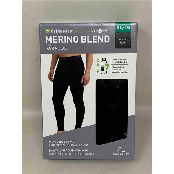 drirelease Merino Blend Men's Bottoms XL-Black