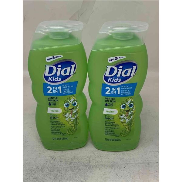 Dial kids 3 in 1-Melon Body, Hair & Bubble Bath (2 x 354ml)