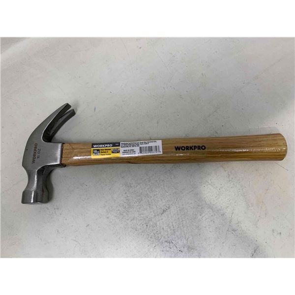 Workpro Claw Hammer 16oz Wooden Handle