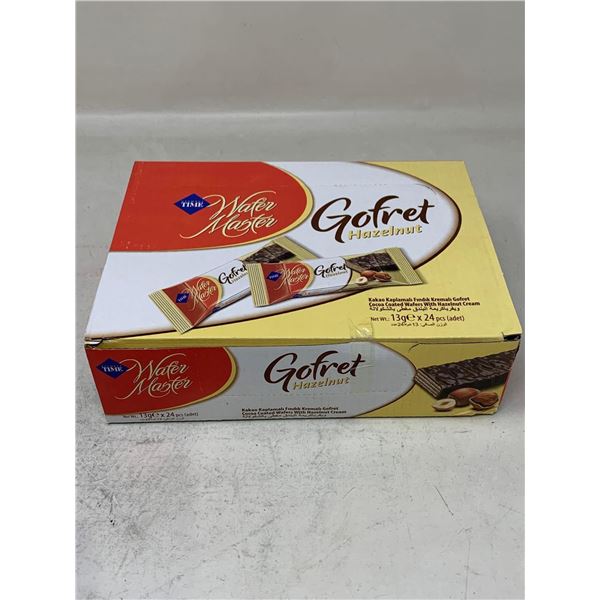 Wafer Master GoFret Hazelnut Cocoa Coated Wafers with Hazelnut Cream (13g x 24pcs)