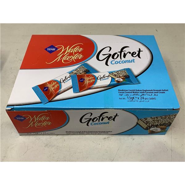 Wafer Master GoFret Hazelnut Cocoa Coated Wafers with Coconut and Cream (13g x 24pcs)