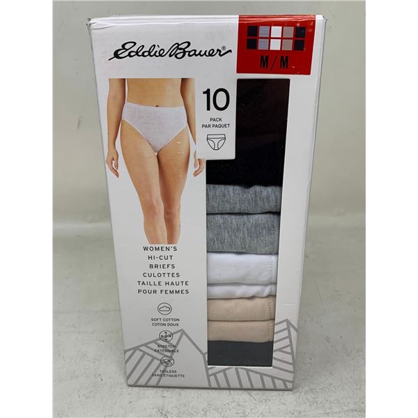 Eddie Bauer 10 Pack Medium Women's Hi-Cut Briefs