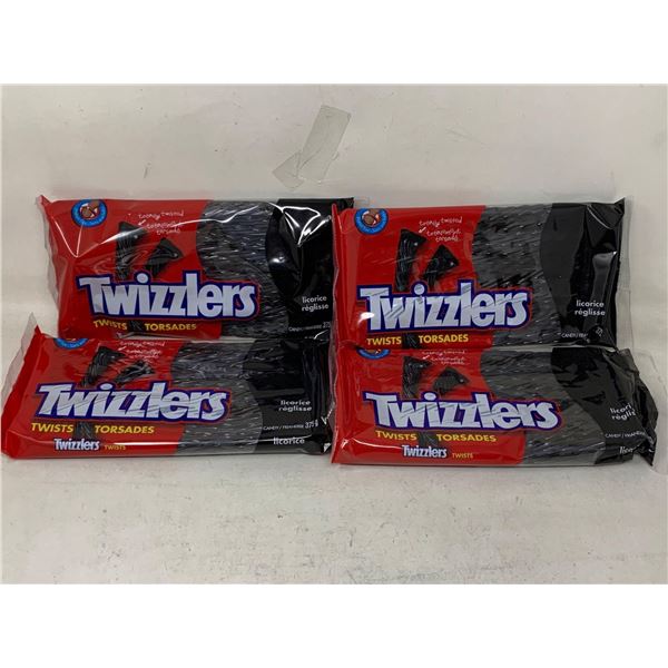 Twizzlers Twists-Black Licorice (4 x 375g)
