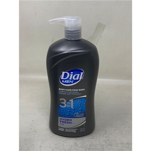 Dial Men 3 in 1 Hydro Fresh with Aloe Body, Hair & Face Wash (946ml)