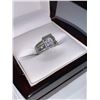 Image 3 : Princess Cut ,80 carat Solitaire Multi Stone double band .925 Silver Ring
