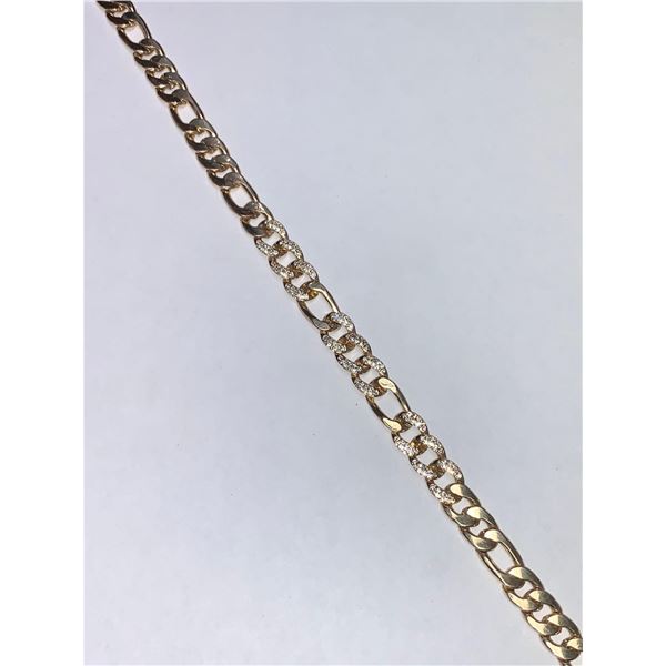 Heavy Cubana 10K GP Link Bracelet/Chain