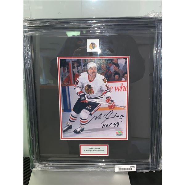 Mike Goulet Chicago Blackhawks Signed and Framed Photo with certificate