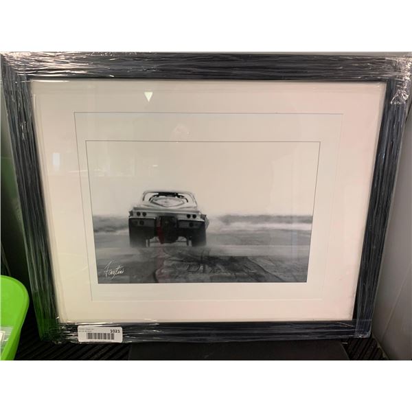 Vintage Stingray Black & White Framed Print