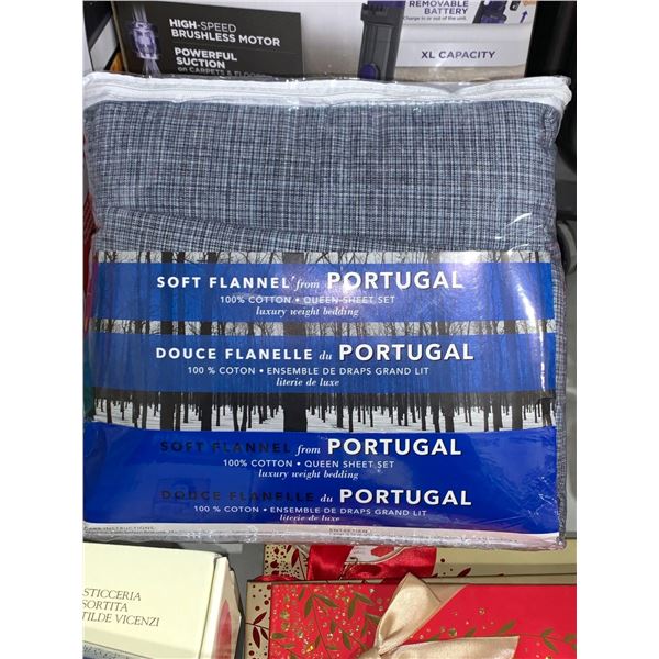 Soft Flannel From Portugal Luxury Weight Bedding Queen Sheet Set