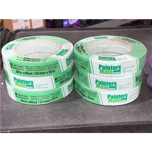 Painters Mate Green Tape Lot Of 6