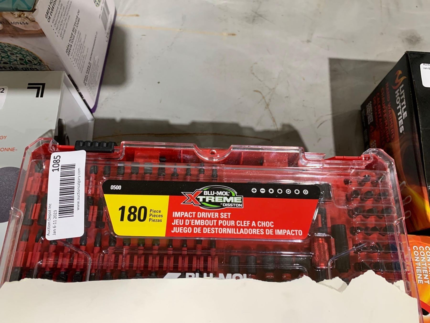 Blu Mol Xtreme 180 Piece Impact Driver Set Blu mol xtreme 180 piece impact driver set
