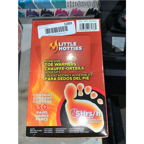 Little Hotties Adhesive Toe Warmers 30 Pairs
