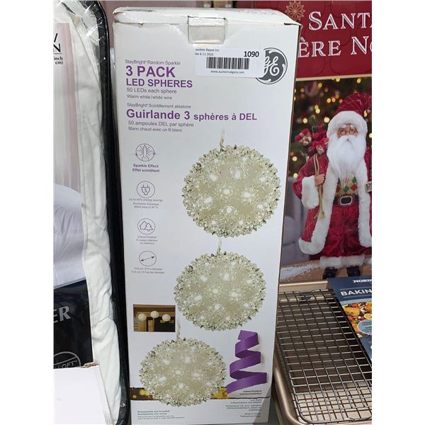 3 Pack LED Spheres w/ 50 LED's each Indoor/ outdoor
