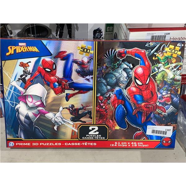 Marvel Spiderman 3D Puzzles Pack of 2 500pc