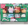 Image 1 : Squishmallows Plush Orniment Set 8pc