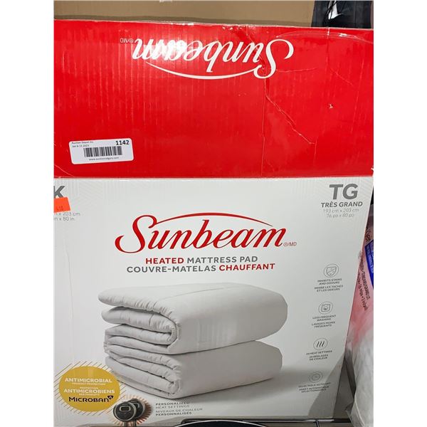Sunbeam Heated Mattress Pad King Size