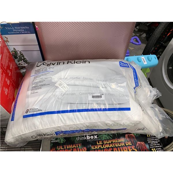 Calvin Klein Luxury Pillow Queen Size lot of 2