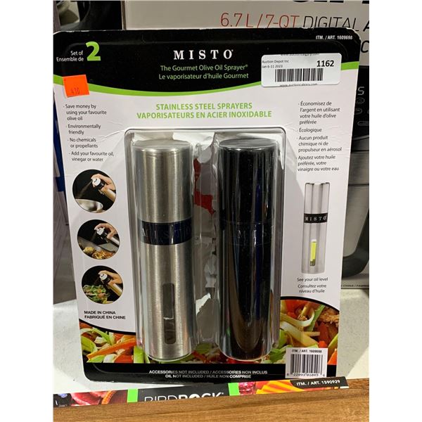 Set Of 2 Misto Stainless Steel Sprayers