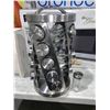 Image 1 : Spice Rack Glass And Stainless Steel