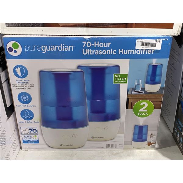 Pure Guardian UltraSonic Humidifier 2 pc set