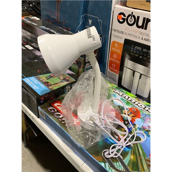 White Bendable  Desk Lamp