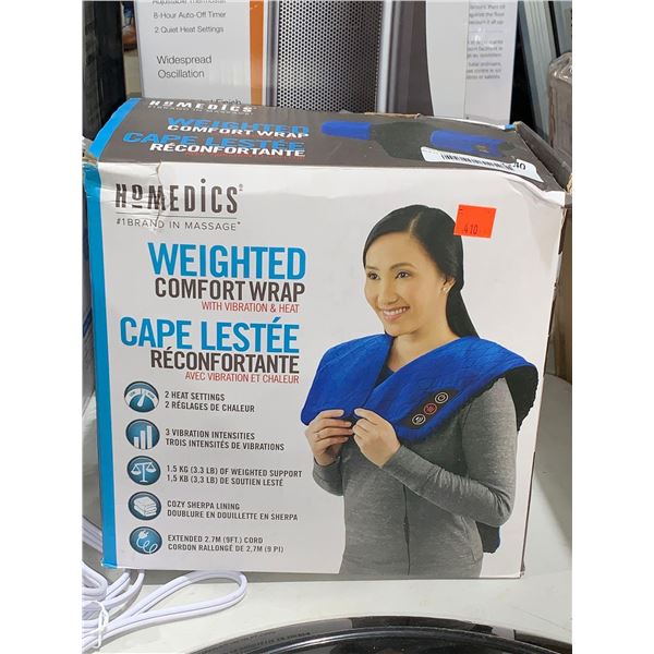 Homedics Weighted Comfort Wrap w/ Vibration & Heat