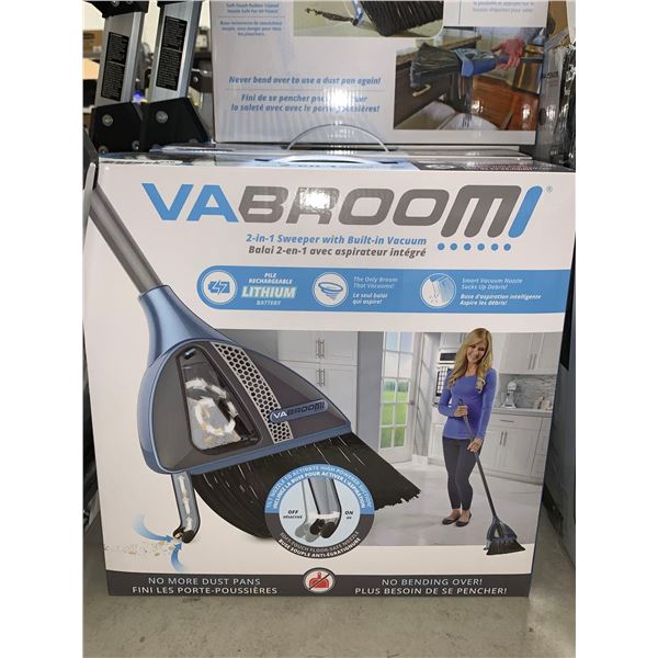 NEW VABROOM 2 in 1 Sweeper w/ Built in Vacuum