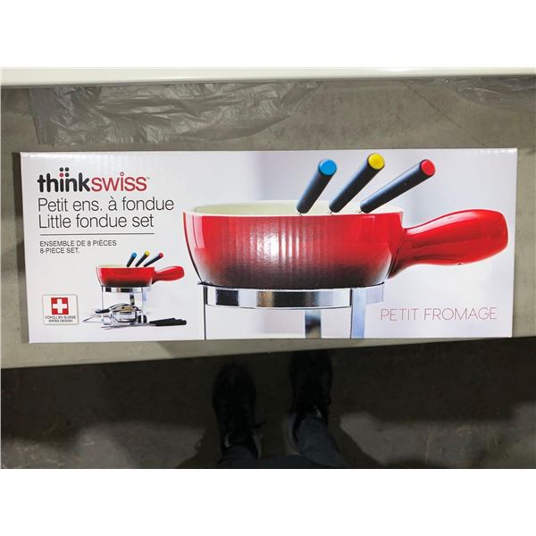 NEW Think Swiss Little Fondue Set of 8