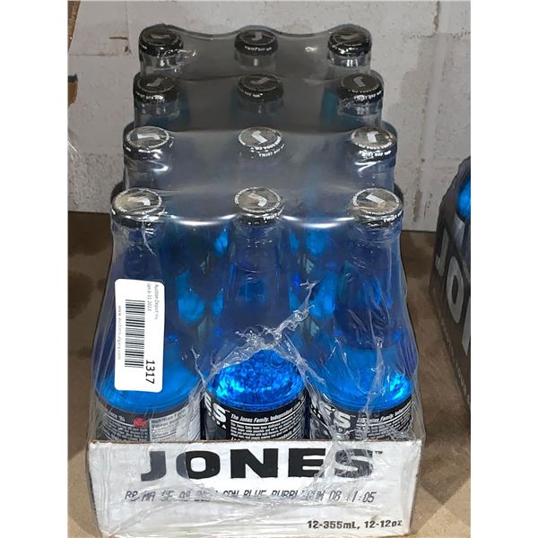 CASE of Jones Soda Blue Bubblegum 12 x 355ml