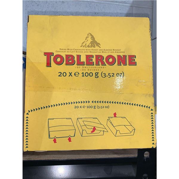 CASE of Toblerone Chocolate Bars 20 x 100g