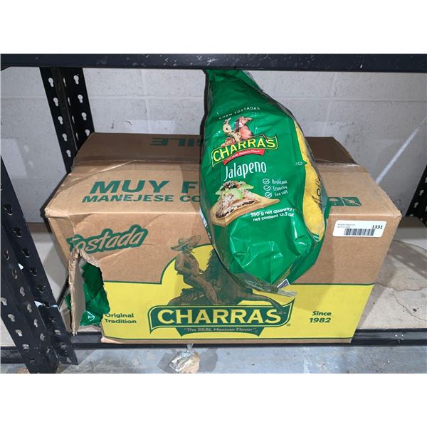 Charras Jalapeno Corn tostadas 8 x 350g