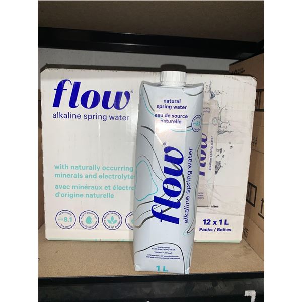 CASE of FLOW Alkaline Spring Water 12 x 1L