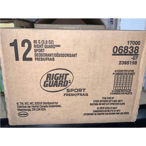 CASE of Right Guard Sport Fresh Deodorant 12 x 85g