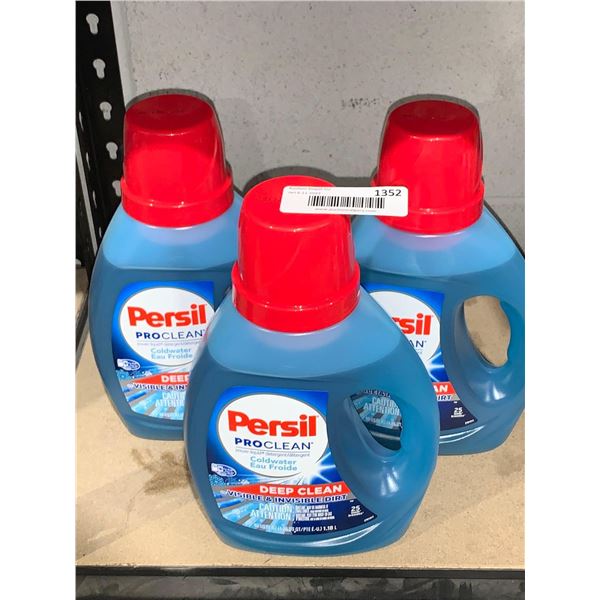 Persil Proclean Coldwater Liquid Detergent 1.18L  x 3
