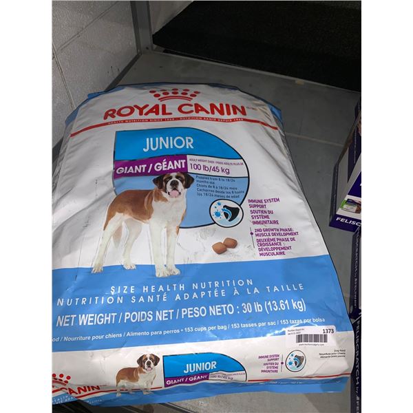 Royal Canin Junior Giant Adult weight over 100lbs 30lb bag