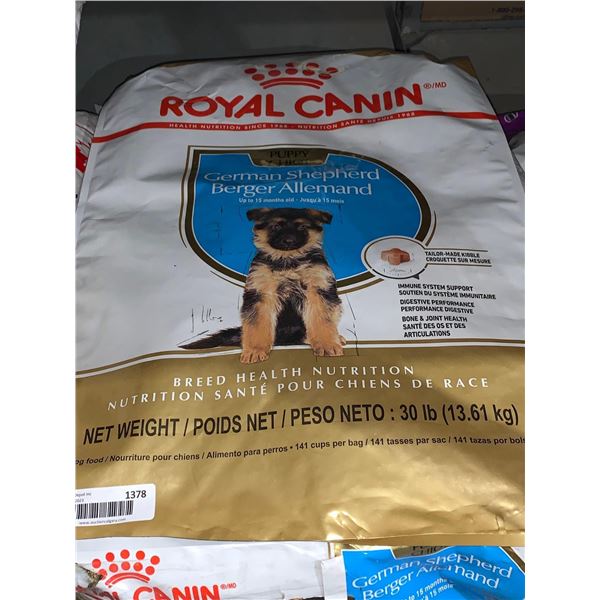Royal Canin German Shepard up to 15months old 30lb bag