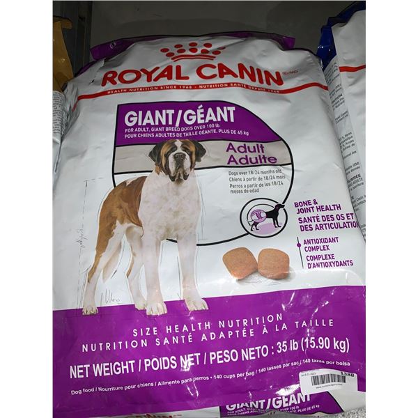 Royal Canin Giant Adult Breeds over 100lbs 35lb bag