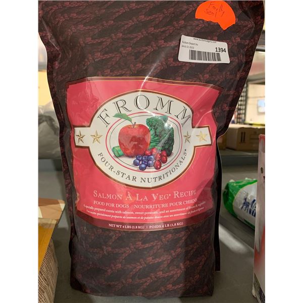 Fromm Salmon a la Veg Recipe Dog Food 4lb bag