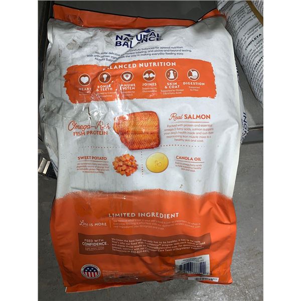 Natural balance Salmon / sweet potato and Canola oil Dog Food  24lb bag