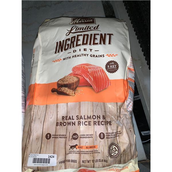 Merrick Ltd Ingred Diet Salmon & Brown Rice Adult dog food 12lb bag