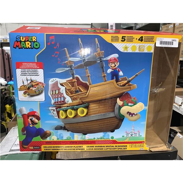 Super Mario Deluxe Bowser's Airship Playset