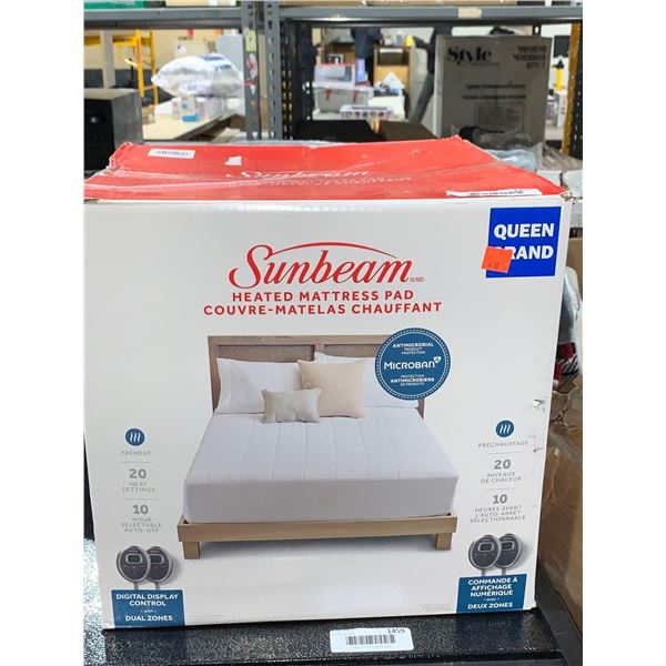 Sunbeam Heated Mattress Pad Queen