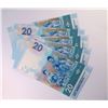 Image 2 : HSBC, 2018, $20, 5 pcs of fancy S/N, including 833999 & 834000. UNC condition