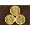 Image 1 : 3-GOLD & SILVER COLORIZED BRILLIANT UNC PRESIDENT