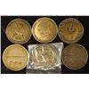 Image 2 : 6-1 1/2" MEDAL COLLECTORS MEDALLIONS: